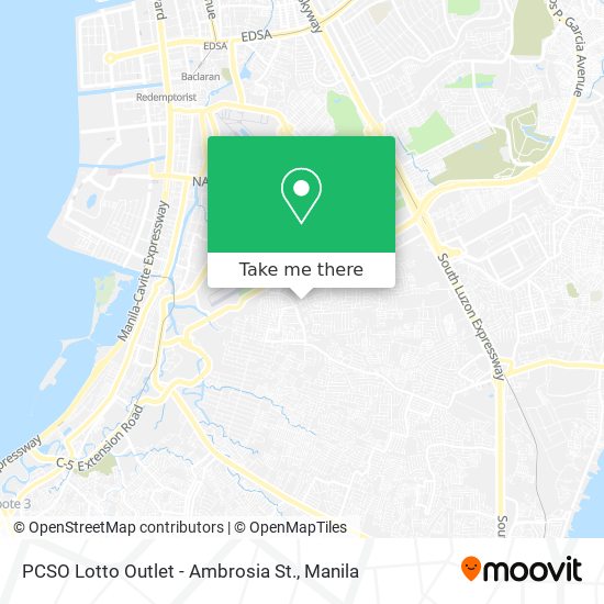 PCSO Lotto Outlet - Ambrosia St. map