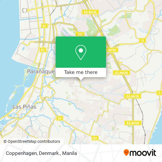 Coppenhagen, Denmark. map
