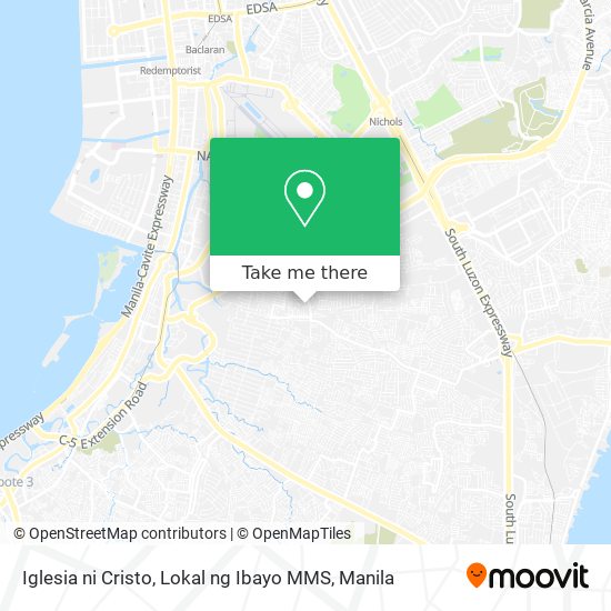 Iglesia ni Cristo, Lokal ng Ibayo MMS map