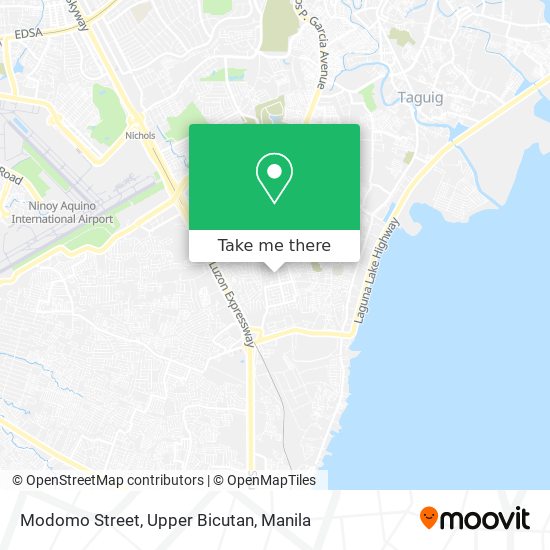 Modomo Street, Upper Bicutan map