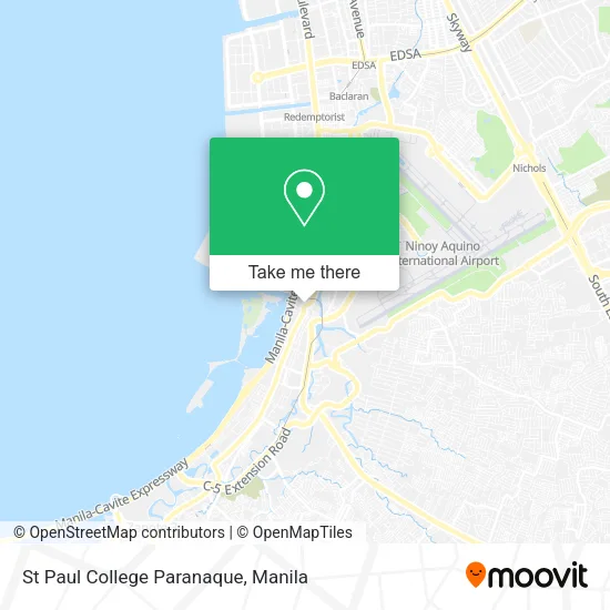 St Paul College Paranaque map
