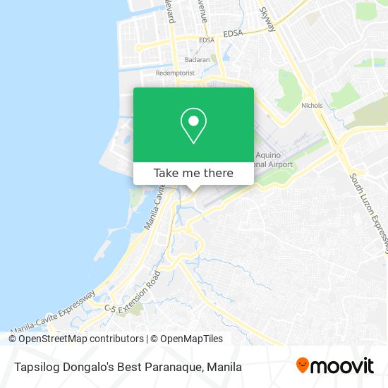 Tapsilog Dongalo's Best Paranaque map