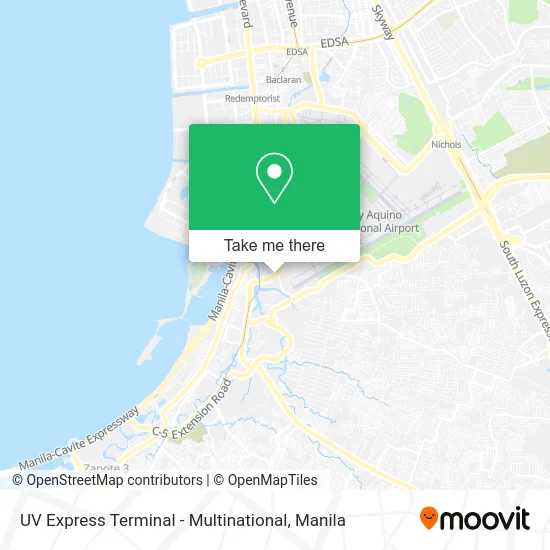 UV Express Terminal - Multinational map