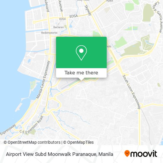 Airport View Subd Moonwalk Paranaque map