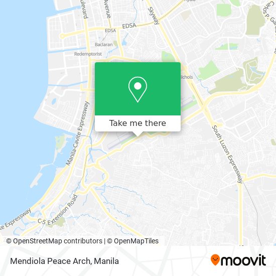 Mendiola Peace Arch map