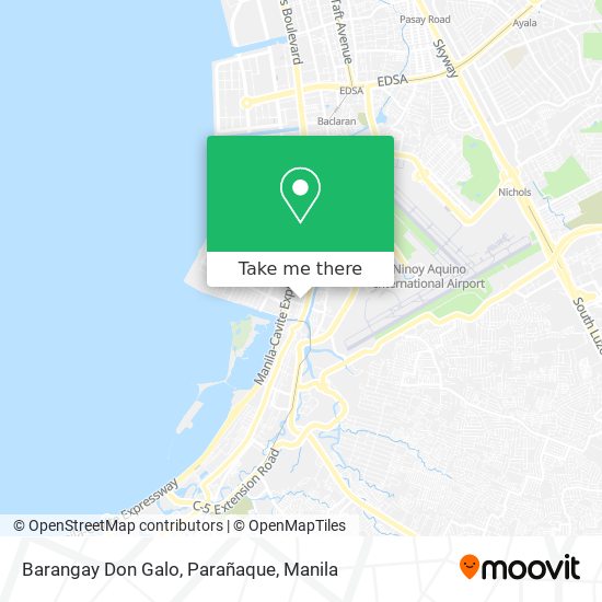 Don Galo Paranaque Map How To Get To Barangay Don Galo, Parañaque By Bus Or Train?