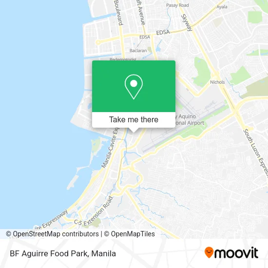 BF Aguirre Food Park map