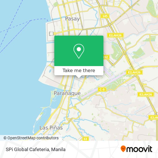 SPi Global Cafeteria map