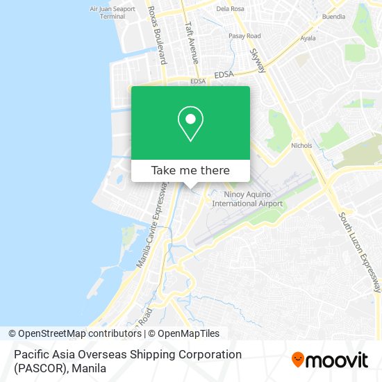 Pacific Asia Overseas Shipping Corporation (PASCOR) map