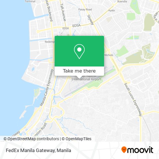 FedEx Manila Gateway map