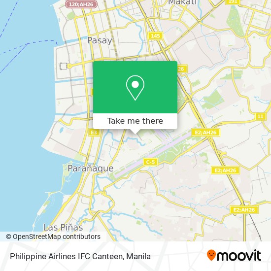 Philippine Airlines IFC Canteen map