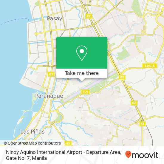 Ninoy Aquino International Airport - Departure Area, Gate No: 7 map