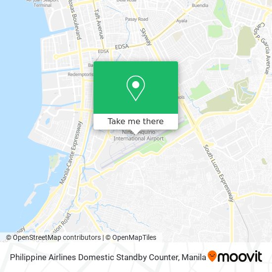 Philippine Airlines Domestic Standby Counter map