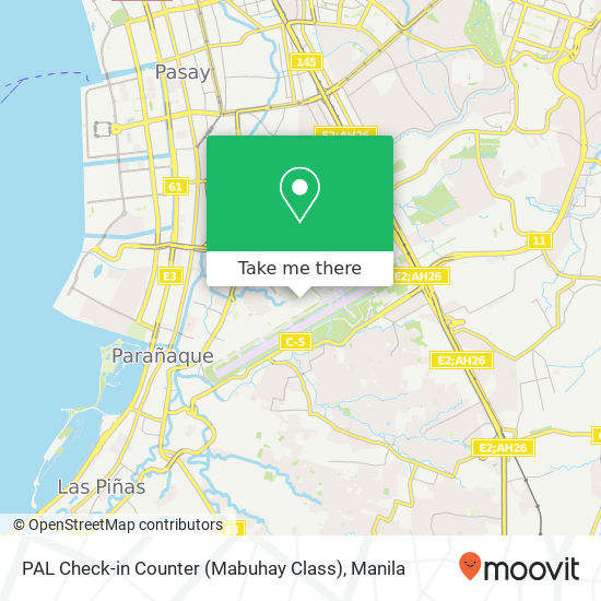 PAL Check-in Counter (Mabuhay Class) map