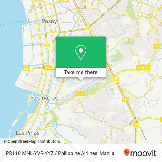 PR118 MNL-YVR-YYZ / Philippine Airlines map