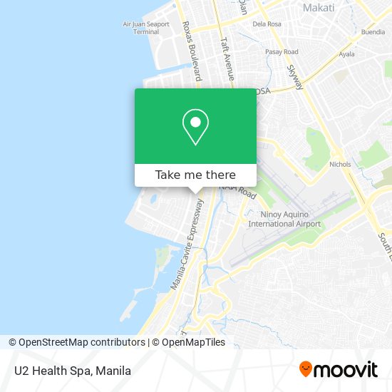 U2 Health Spa map