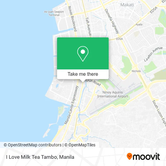I Love Milk Tea Tambo map