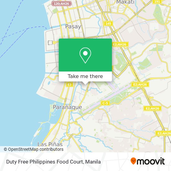 Duty Free Philippines Food Court map