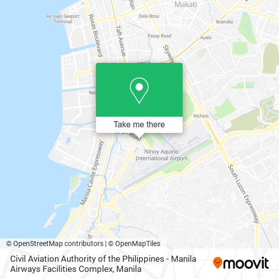Civil Aviation Authority of the Philippines - Manila Airways Facilities Complex map