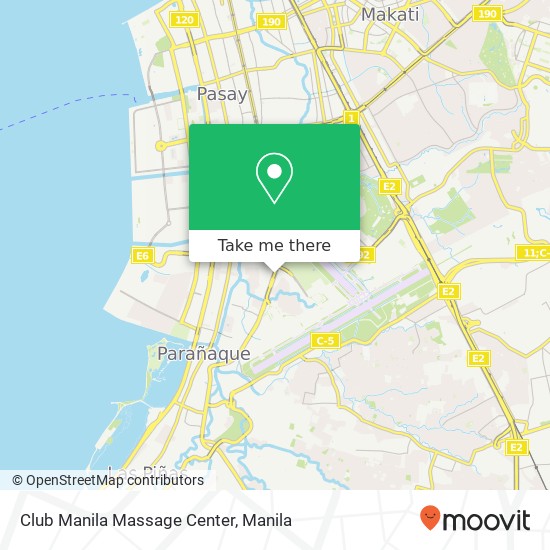 Club Manila Massage Center map