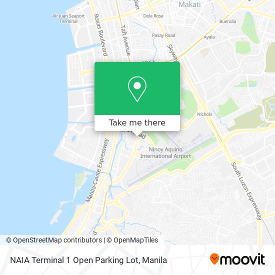 NAIA Terminal 1 Open Parking Lot map