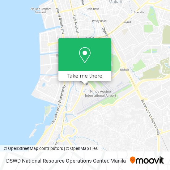 DSWD National Resource Operations Center map