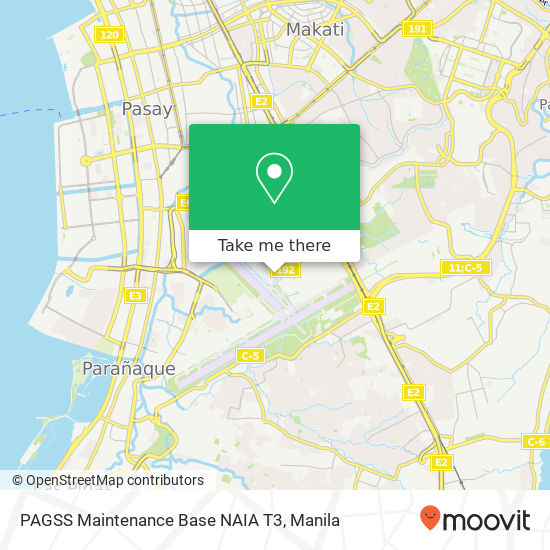 PAGSS Maintenance Base NAIA T3 map