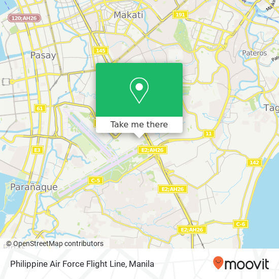 Philippine Air Force Flight Line map
