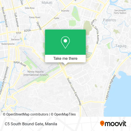 C5 South Bound Gate map