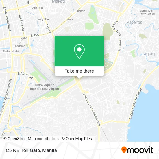 C5 NB Toll Gate map