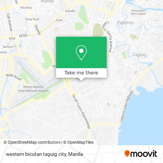 western bicutan taguig city map