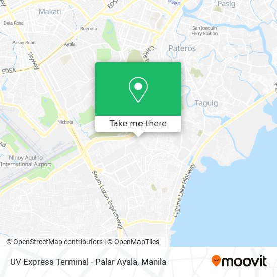 UV Express Terminal - Palar Ayala map