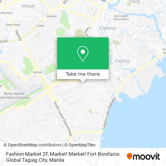 Fashion Market 2F, Market! Market! Fort Bonifacio Global Taguig City map