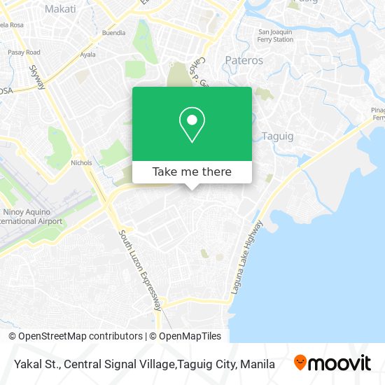 Yakal St., Central Signal Village,Taguig City map