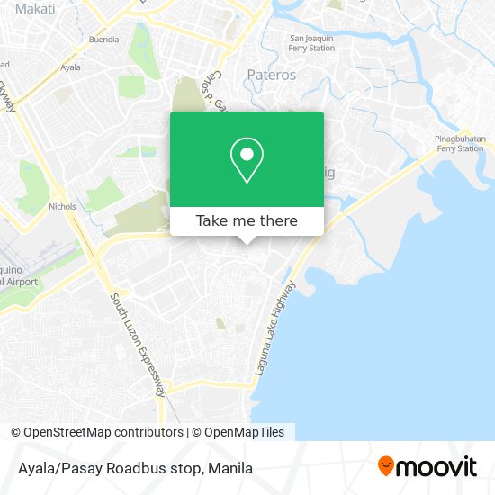 Ayala/Pasay Roadbus stop map