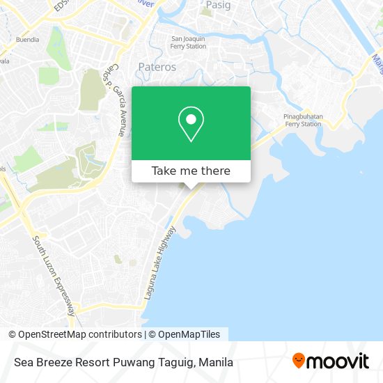 Sea Breeze Resort Puwang Taguig map