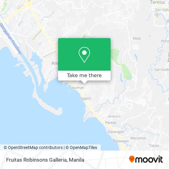 Fruitas Robinsons Galleria map