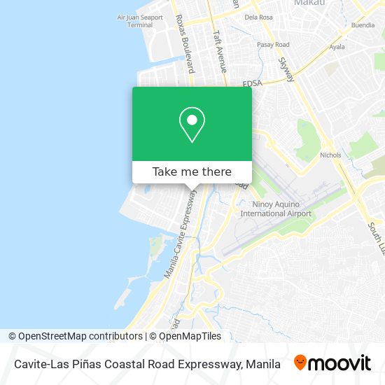 Cavite-Las Piñas Coastal Road Expressway map