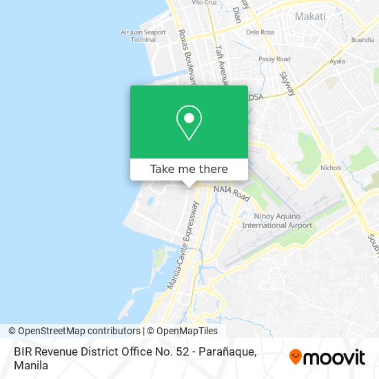 BIR Revenue District Office No. 52 - Parañaque map