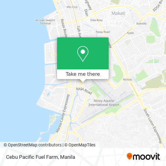 Cebu Pacific Fuel Farm map