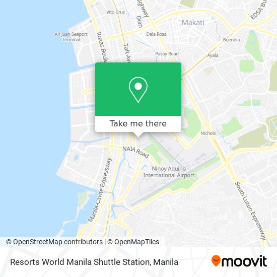 Resorts World Manila Shuttle Station map