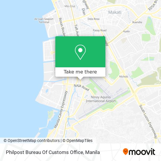 Philpost Bureau Of Customs Office map