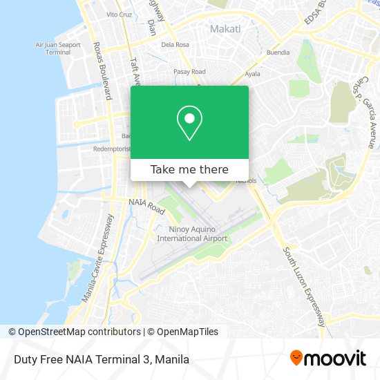 Duty Free NAIA Terminal 3 map