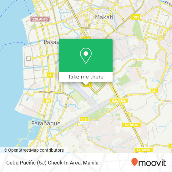 Cebu Pacific (5J) Check-In Area map
