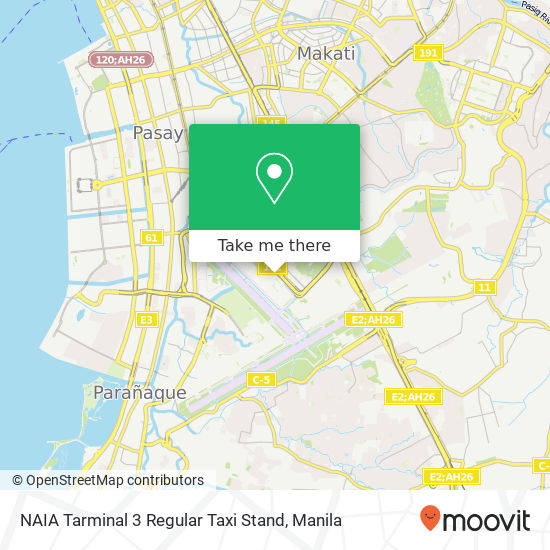 NAIA Tarminal 3 Regular Taxi Stand map