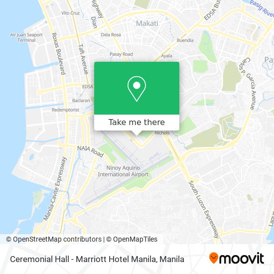 Ceremonial Hall - Marriott Hotel Manila map