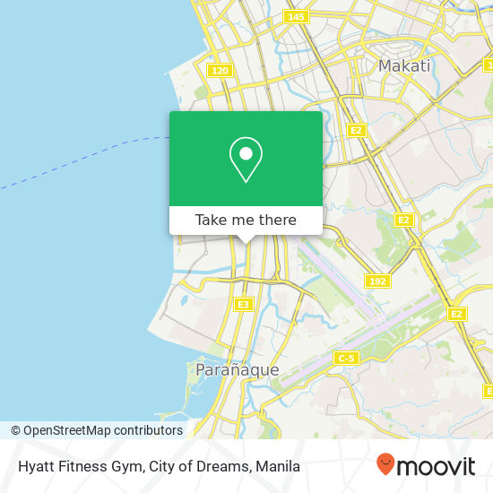 Hyatt Fitness Gym, City of Dreams map
