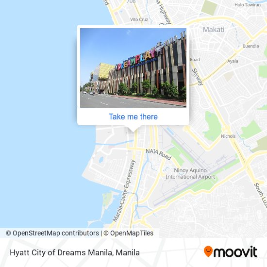 Hyatt City of Dreams Manila map