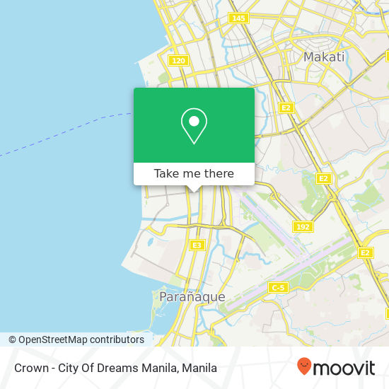 Crown - City Of Dreams Manila map