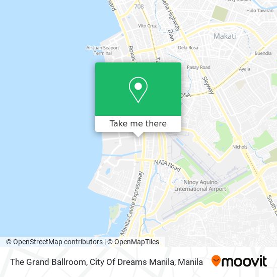 The Grand Ballroom, City Of Dreams Manila map